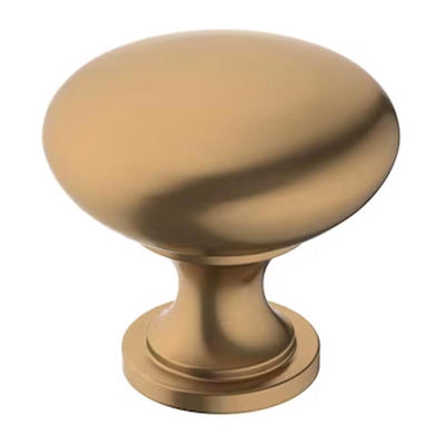Amerock Edona Round Cabinet Knob 1-1/4 in. D 1-1/8 in. Champagne Bronze