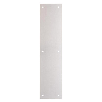 Brinks 15 in. L Satin Aluminum Push Plate