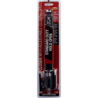 Larson Black Aluminum Pneumatic Door Closer
