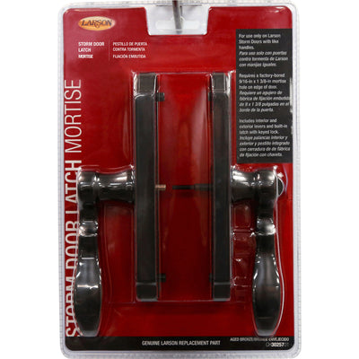 Larson Age Bronze Brown Zinc Mortise Latch