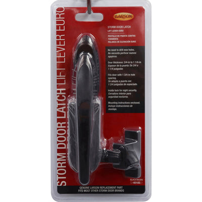 Larson Euro Zinc-Plated Black Zinc Lift Lever Latch