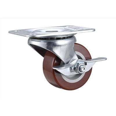 Projex 2-1/2 in. D Swivel Hard Rubber Caster 125 lb