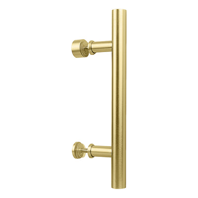 National Hardware Madison 31/32 in. D X 12 in. L Brushed Gold Steel Pull Handle