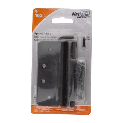 National Hardware 4 in. L Oil Rubbed Bronze Spring Hinge