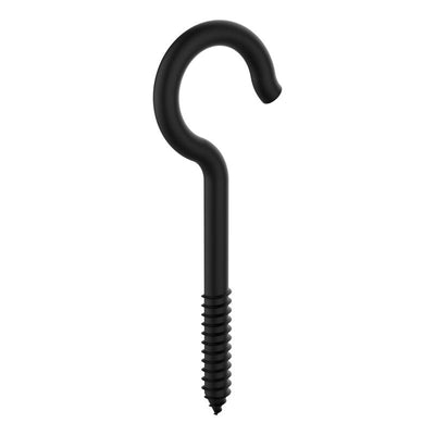National Hardware Medium Storm Shine Black Steel 4-5/16 in. L Ceiling Hook 125 lb