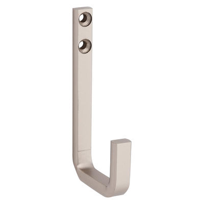 National Hardware Reed Large Satin Nickel Steel 4 in. L Hook 60 lb