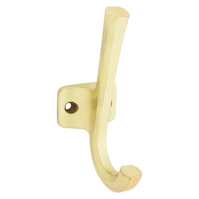 National Hardware Powell Medium Brushed Gold Aluminum 4-15/16 in. L Angled Hook 60 lb