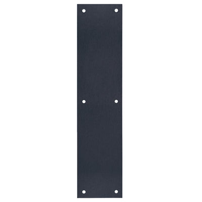 Tell 15 in. L Matte Black Stainless Steel Push Plate