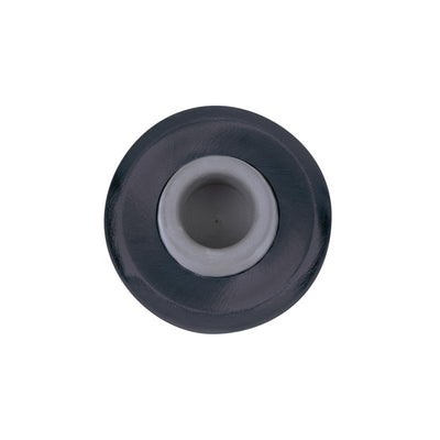 Tell 2 in. L Steel Matte Black Door Bumper Mounts to wall 2-1/2 in.