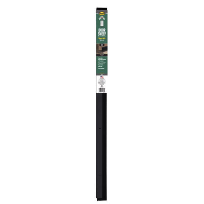 M-D Building Products Black Aluminum/Vinyl Sweep For Doors 36 in. L X 2.13 in.
