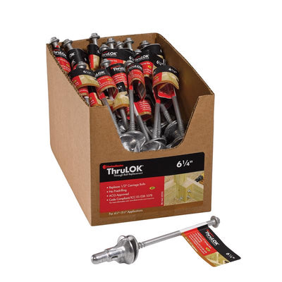 FastenMaster ThruLOK 1/2 in. X 6-1/4 in. L Hex Galvanized Steel Lag Screw