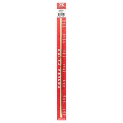 K&S 1/4 in. D X 12 in. L Round Brass Tube