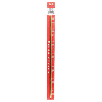 K&S 9/32 in. D X 12 in. L Round Brass Tube