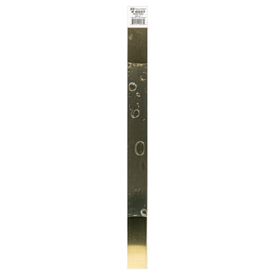 K&S 0.03 in. X 1 in. W X 12 in. L Galvanized Brass Plain Metal Strip