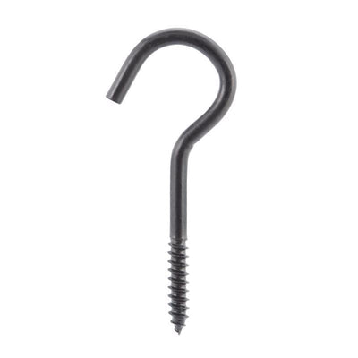 Wright Medium Matte Black Steel 3-7/8 in. L Ceiling Hook 80 lb