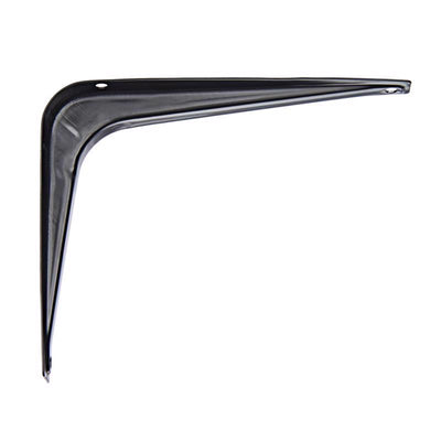 Hampton Black Steel Shelf Bracket 18 Ga. 6 in. L 100 lb