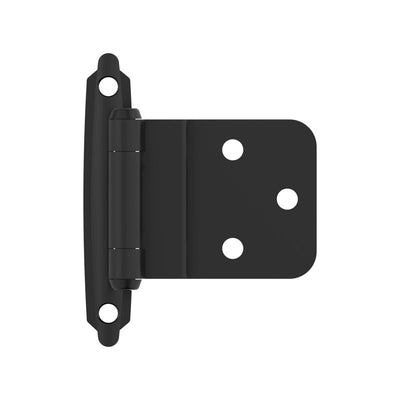 Amerock 2-15/79 in. W X 2-3/4 in. L Matte Black Steel Inset Hinge 2 pk