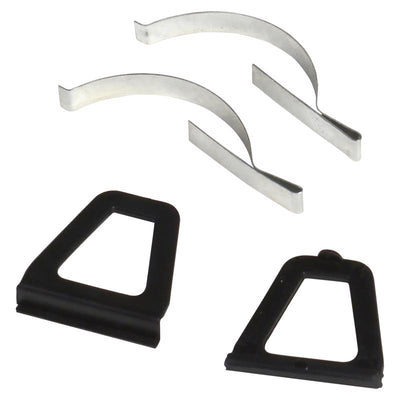 Phifer Wire Black Aluminum 3 in. W X 6 in. L Pull Tab with Corner Springs 2 pk
