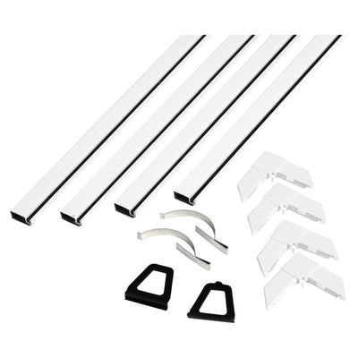 Phifer Wire Gloss White Aluminum 5/16 in. W X 60 in. L Screen Frame Kit