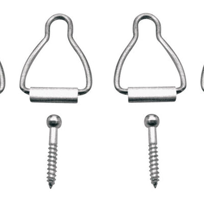 Prime-Line Silver Aluminum Window Latch 1/16 in. W X 1-9/16 in. L For Spline Channel 4 pk