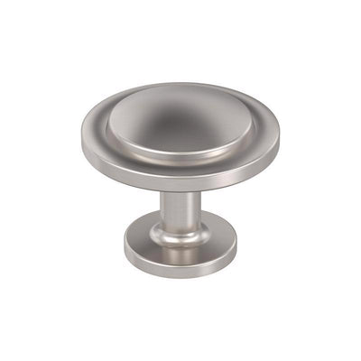 Amerock Everyday Basics Loop Round Cabinet Knob 1-3/16 in. D 1 in. Satin Nickel