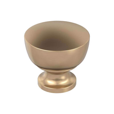 Amerock Chalice Transitional Round Cabinet Knob 1.25 in. D 1.25 in. Champagne Bronze