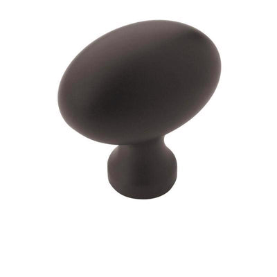Amerock Vaile Contemporary Oval Cabinet Knob 1.37 in. D 1.37 in. Matte