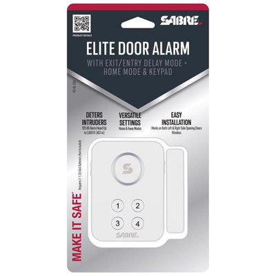 Sabre Battery Powered Indoor White Door Alarm