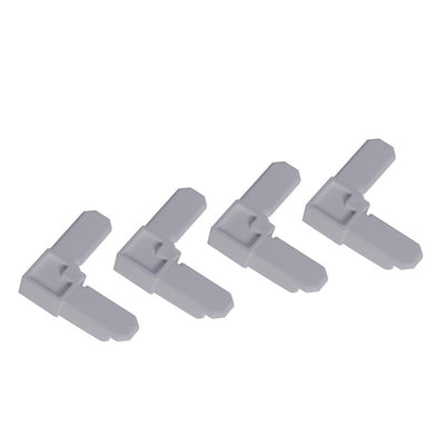 M-D Building Products Gray Plastic Frame Corners 7/16 in. H 4 pk