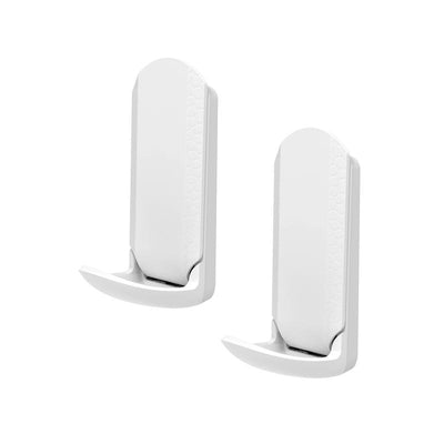 Gator Magnetics MINI White Metal/Steel Magnetic Hooks 15 lb. cap. 2 pk