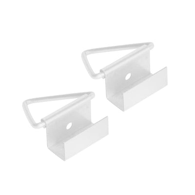M-D Building Products Aluminum 7/16 in. W X 1-1/2 in. L Screen Bottom Latches 2 pk