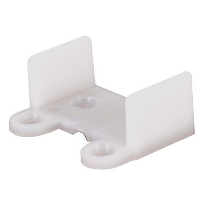 Prime-Line 1-5/16 in. L White Plastic Sliding Door Guide