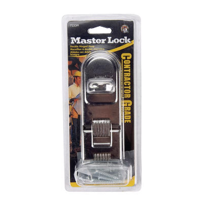 Master Lock Zinc-Plated Hardened Steel 7-3/4 in. L Double Hinge Safety Hasp