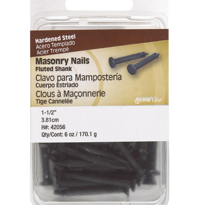 HILLMAN Anchor Wire 1-1/2 in. Masonry Bright Hardened Steel Nail Flat Head 6 oz