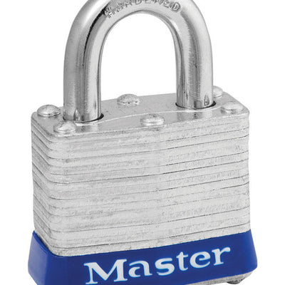 Master Lock 1-5/16 in. H X 1-9/16 in. W Laminated Steel Pin Tumbler Exterior Padlock