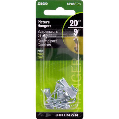 HILLMAN Zinc Silver Conventional Picture Hanger 20 lb