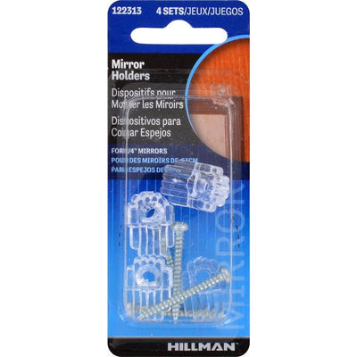 HILLMAN Ook Clear Holder Kit Mirror Holder 20 lb