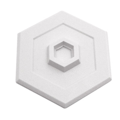 Prime-Line 5 in. W X 5 in. L Vinyl White Wall Protector Mounts to wall