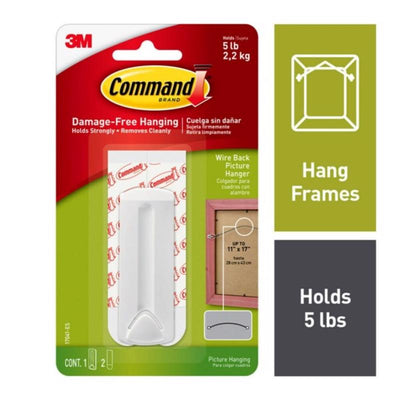 3M Command White Wire-Backed Picture Hanger 5 lb
