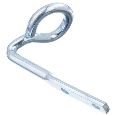 Hampton Small Zinc-Plated Silver Steel 4.125 in. L Rope Binding Hook 150 lb