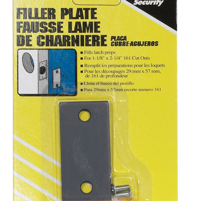 Prime-Line Gray Steel Edge Filler Plate