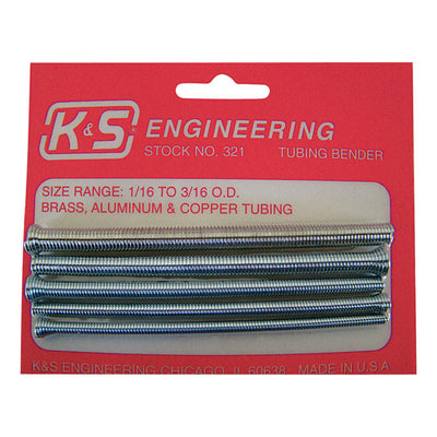 K&S 3/16 in. Tubing Bender 4-3/8 in. L Silver 5 pk