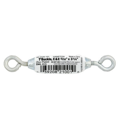 Hampton Zinc-Plated Aluminum/Steel Turnbuckle 65 lb
