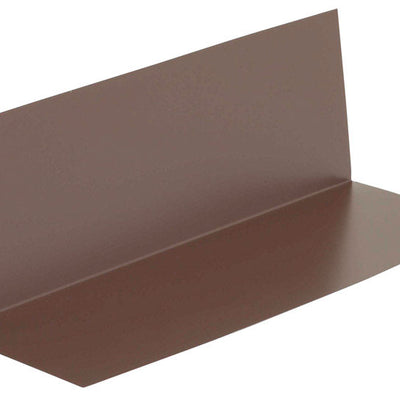 Amerimax 4 in. W X 12 in. L Galvanized Steel Pre-Bent Flashing Shingle Brown