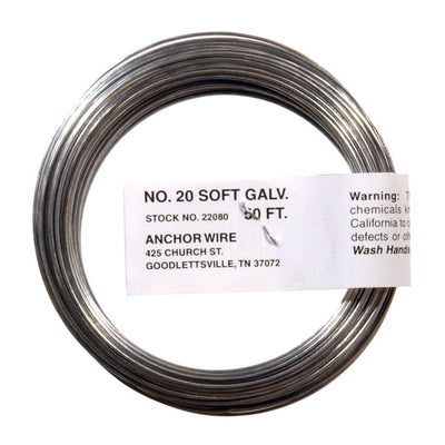 HILLMAN 3.5 in. D X 50 ft. L Galvanized Steel 20 Ga. Anchor Wire