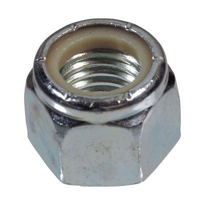 HILLMAN M10-1.50 mm Zinc-Plated Steel Metric Nylon Lock Nut 50 pk