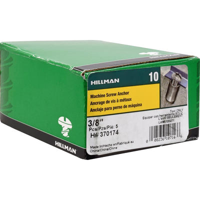 HILLMAN 3/8 in. D X 4.25 in. L Carbon Steel Round Head Setting Tool Machine Screw Anchor