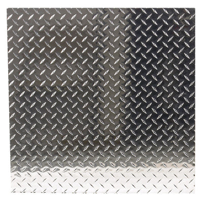 SteelWorks 0.06 in. X 24 in. W X 24 in. L Bright Aluminum Diamond Tread Plate