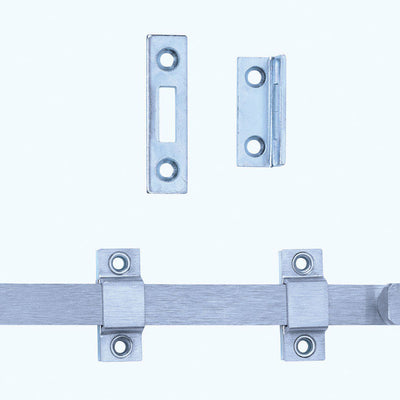 Tell Satin Chrome Solid Brass Surface Bolt