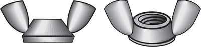HILLMAN 6-32 in. Zinc-Plated Steel SAE Wing Nut